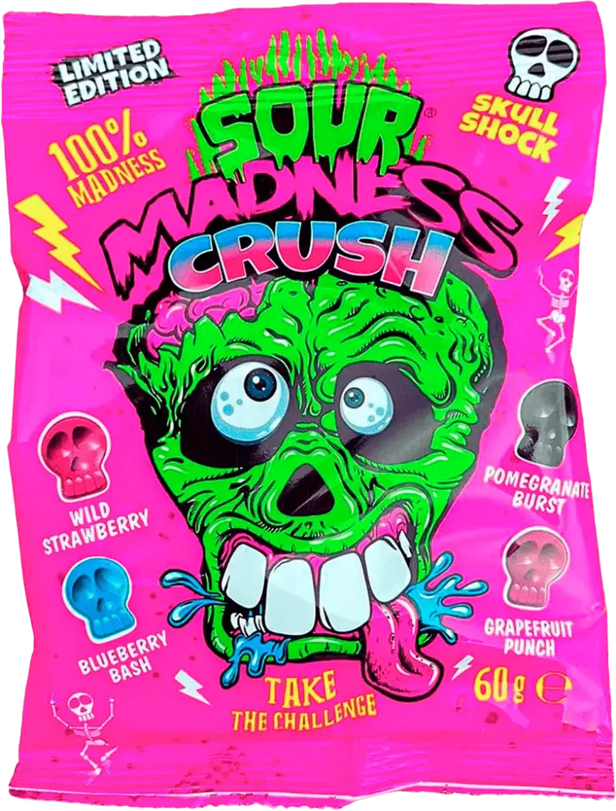 Фото 1 - Льодяники Argo Madness Crush ультракислі 60 г