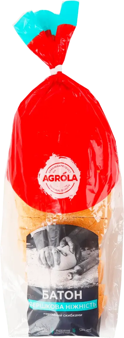 Фото 1 - Батон Agrola Вершкова ніжність нарізаний 350 г