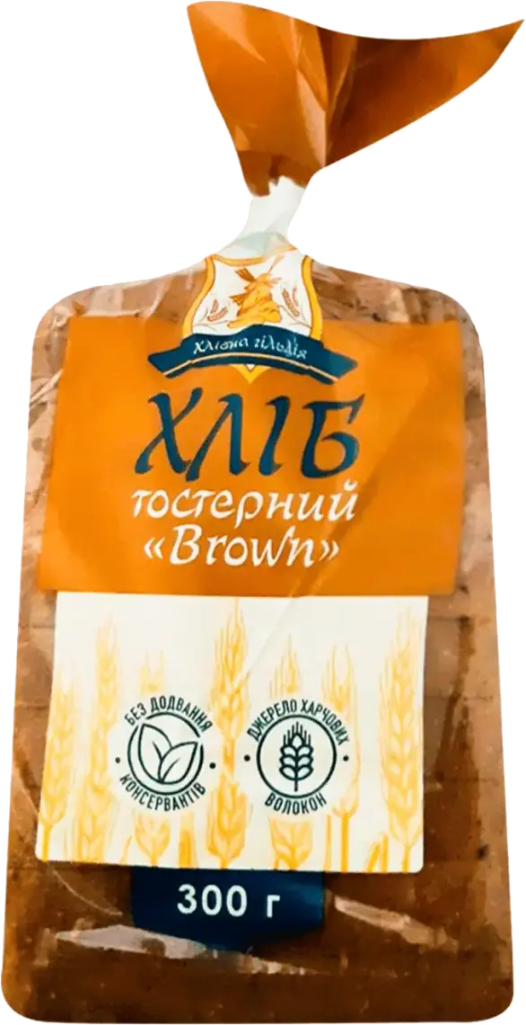 Фото 1 - Хліб Хлібна гільдія Brown тостовий 300 г