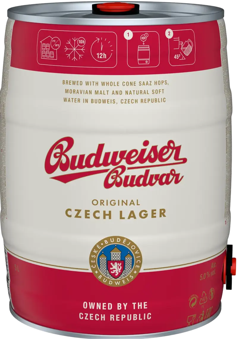 Фото 1 - Пиво Budweiser 5% 5 л