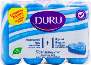 Фото 11 - Мило DURU Soft Sensations Морські мінерали 4 шт по 80 г