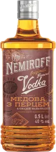 Фото 1 - Настоянка Nemiroff Медова з перцем 40% 0.5 л