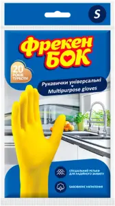Фото 12 - Рукавички Фрекен Бок S господарські гумові 1 пара
