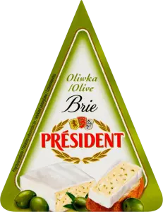 Фото 6 - Сир President Brie з зеленими оливками 62% 125 г