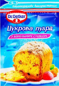 Фото 1 - Пудра Dr. Oetker цукрова з ванільним смаком 80 г