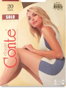 Фото 1 - Колготи жіночі Conte Elegant Solo 20 den р.2 бронзовий