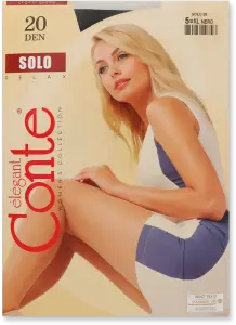 Фото 1 - Колготи жіночі Conte Elegant Solo 20 den р.5 чорний 
