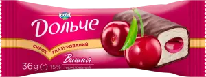 Фото 6 - Сирок глазурований Дольче з вишневой начинкой 15% 36 г