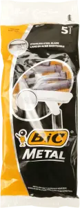 Фото 7 - Станок одноразовий чоловічий Bic Metal 5 шт