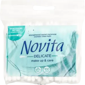 Фото 5 - Палички ватні Novita Delicate косметичні 100 шт.