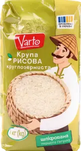 Фото 8 - Рис Varto шліфований круглозерністий 1 кг