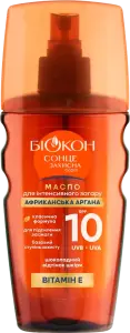 Фото 5 - Олія для інтенсивної засмаги Біокон Африканська засмага SPF10 160 мл