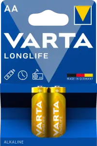 Фото 4 - Батарейка Varta Longlife AA BLI 2 Alkaline
