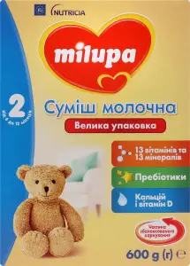 Фото 9 - Суха молочна суміш Milupa 2 від 6 до 12 місяців 600 г