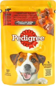 Фото 3 - Корм для собак Pedigree з яловичиною та ягням вологий 100 г