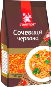 Фото 2 - Сочевиця Сто пудів червона 350 г
