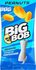 Фото 1 - Горіхи Big Bob Арахіс солоний 60 г