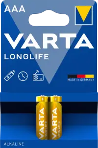Фото 7 - Батарейка Varta Longlife AAA BLI Alkaline 2 шт.