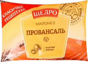 Фото 10 - Майонез Щедро Провансаль 67% 190 г