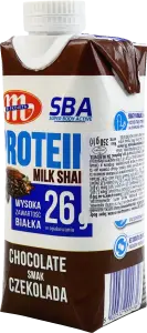 Фото 2 - Напій Mlekovita молочний білковий зі смаком какао 1% 350 г