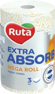 Фото 7 - Рушники Ruta Extra Absorb Selecta паперові 3-шарові 1 шт
