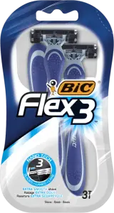Фото 12 - Набір бритв без змінних картриджів BIC Flex 3 3 шт