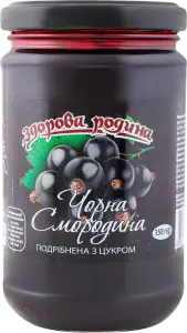 Фото 7 - Варення Здорова родина Чорна смородина подрібнена з цукром 350 г