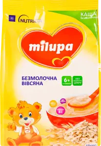 Фото 12 - Дитяча каша Milupa вівсяна безмолочна від 6-ти місяців 170 г