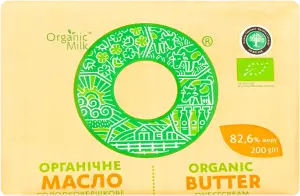 Фото 2 - Масло Organic Milk солодковершкове екстра 82.6% 180 г