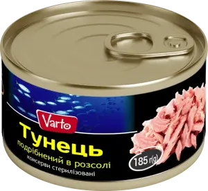 Фото 2 - Тунець Varto подрібнений у розсолі 185 г