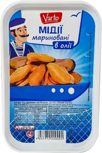 Фото 7 - Мідії Varto мариновані в олії 180 г