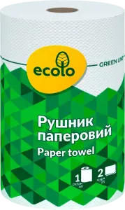 Фото 11 - Рушник паперовий Ruta Ecolo 2-шаровий 1 шт