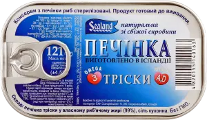 Фото 3 - Печінка тріски Sealand натуральна 121 г