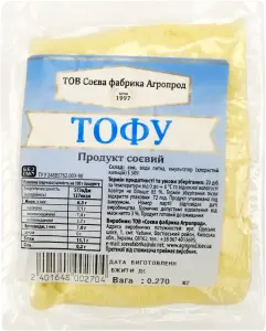 Фото 2 - Сир Агропрод соєвий тофу 6%
