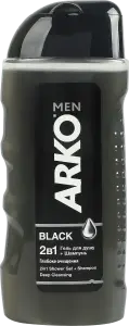 Фото 4 - Шампунь-гель для душу Arko Men Black 2в1 з активованим вугіллям 260 мл