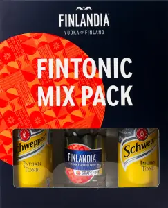 Фото 7 - Набір напій алкогольний Finlandia Grapefruit 0.5 л + Schweppes Indian Tonic 2 банки по 0.33 л