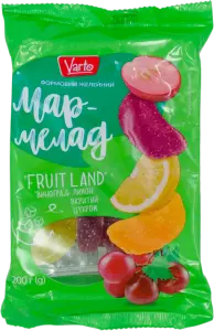 Фото 1 - Мармелад Varto Fruit Land виноград-лимон 200 г