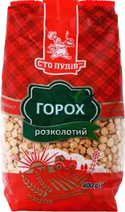 Фото 4 - Горох Сто пудів розколотий 0.4 кг
