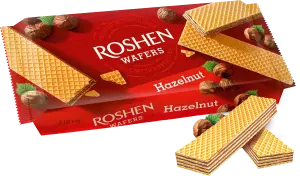 Фото 5 - Вафлі Roshen Wafers Горіх 216 г
