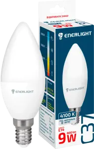 Фото 5 - Лампа світлодіодна Enerlight С37 9Вт 4100K E14