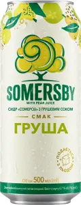 Фото 1 - Сидр Somersby з грушевим соком 500 мл