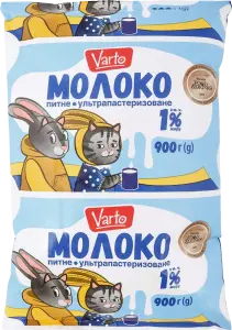 Фото 7 - Молоко Varto 1% ультрапастеризоване 900 г
