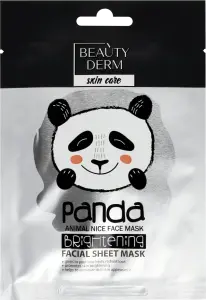 Фото 2 - Тканинна маска для обличчя BeautyDerm Animal Panda відбілююча 25 мл