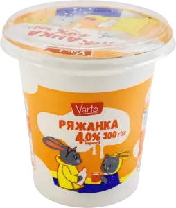 Фото 9 - Ряжанка Varto 4 % 300 г