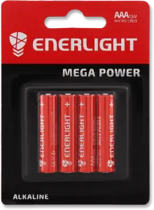 Фото 9 - Батарейка Enerlight Mega Power AAA 1.5 V LR03 4 шт.