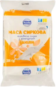 Фото 7 - Маса сиркова Вигода молоковмісна солодка з ароматом ванілі 23% 200 г