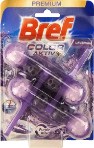 Фото 2 - Туалетний блок Bref Color Aktiv Лаванда 2х50 г