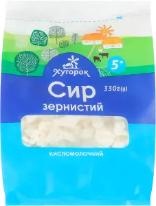 Фото 12 - Сир Хуторок Домашній кисломолочний 5% 330 г