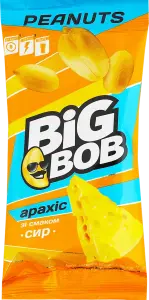 Фото 5 - Горіхи Big Bob Арахіс смажений зі смаком сиру 60 г