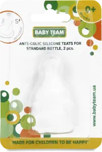 Фото 4 - Соска Baby Team силіконова антиколікова 2 шт